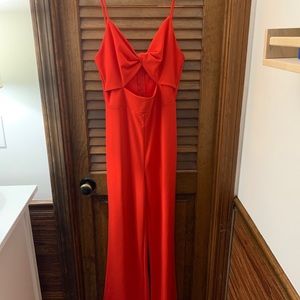 Red - Jumpsuit - Romper